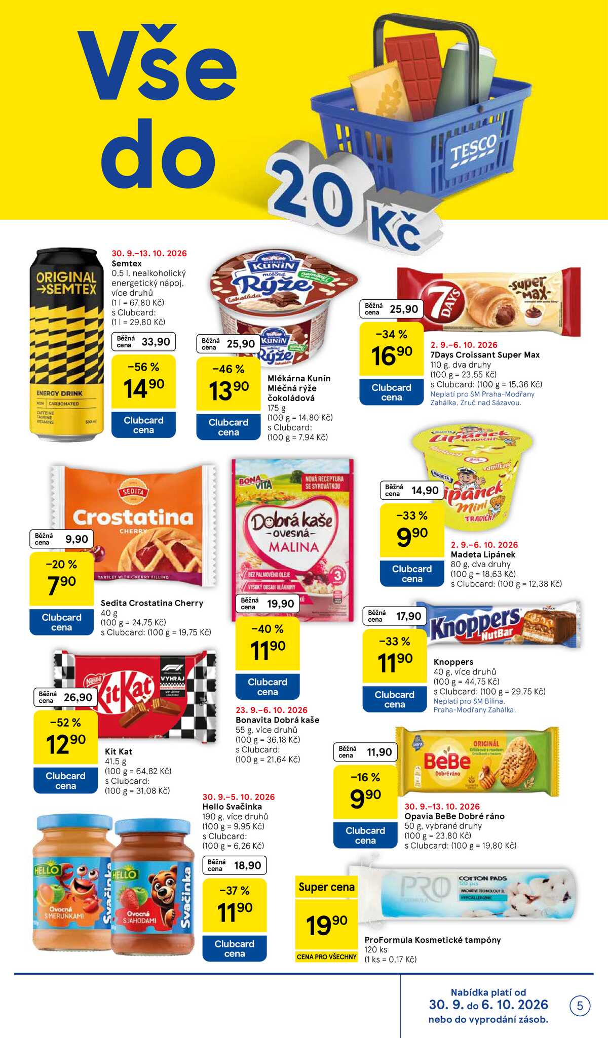 Tesco supermarkety od 30.9. do 6.10.2026 strana 5