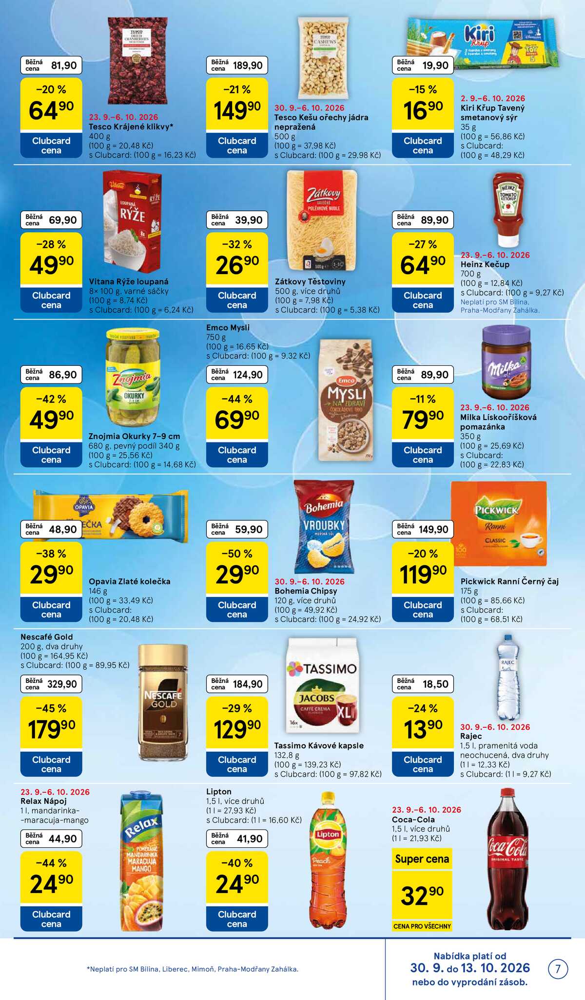 Tesco supermarkety od 30.9. do 6.10.2026 strana 7