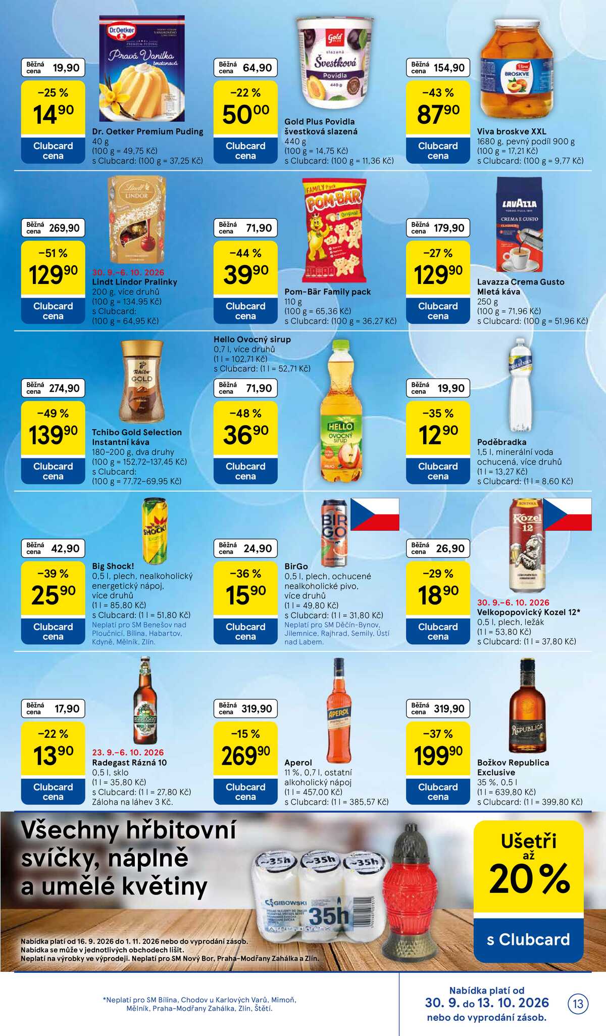 Tesco supermarkety od 30.9. do 6.10.2026 strana 13