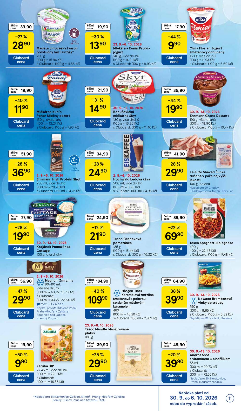 Leták Tesco - Tesco supermarkety od 30.9. do 6.10.2026 - strana 11 Leták Tesco - Tesco supermarkety od 30.9. do 6.10.2026 - strana 11