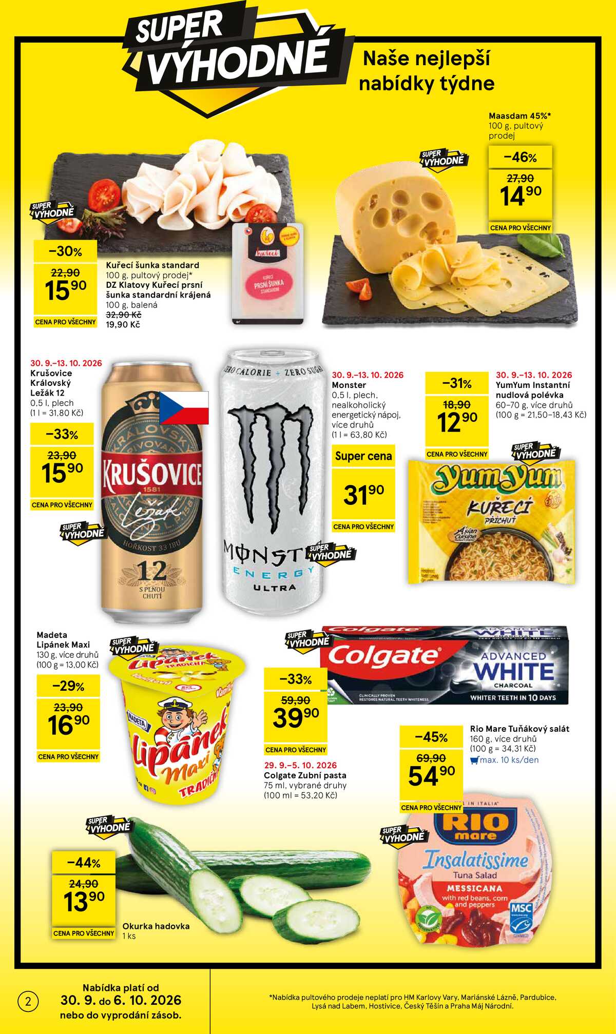 Tesco hypermarkety od 30.9. do 6.10.2026 strana 2