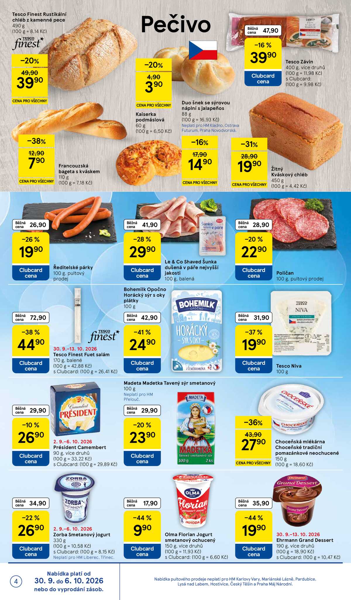 Tesco hypermarkety od 30.9. do 6.10.2026 strana 4
