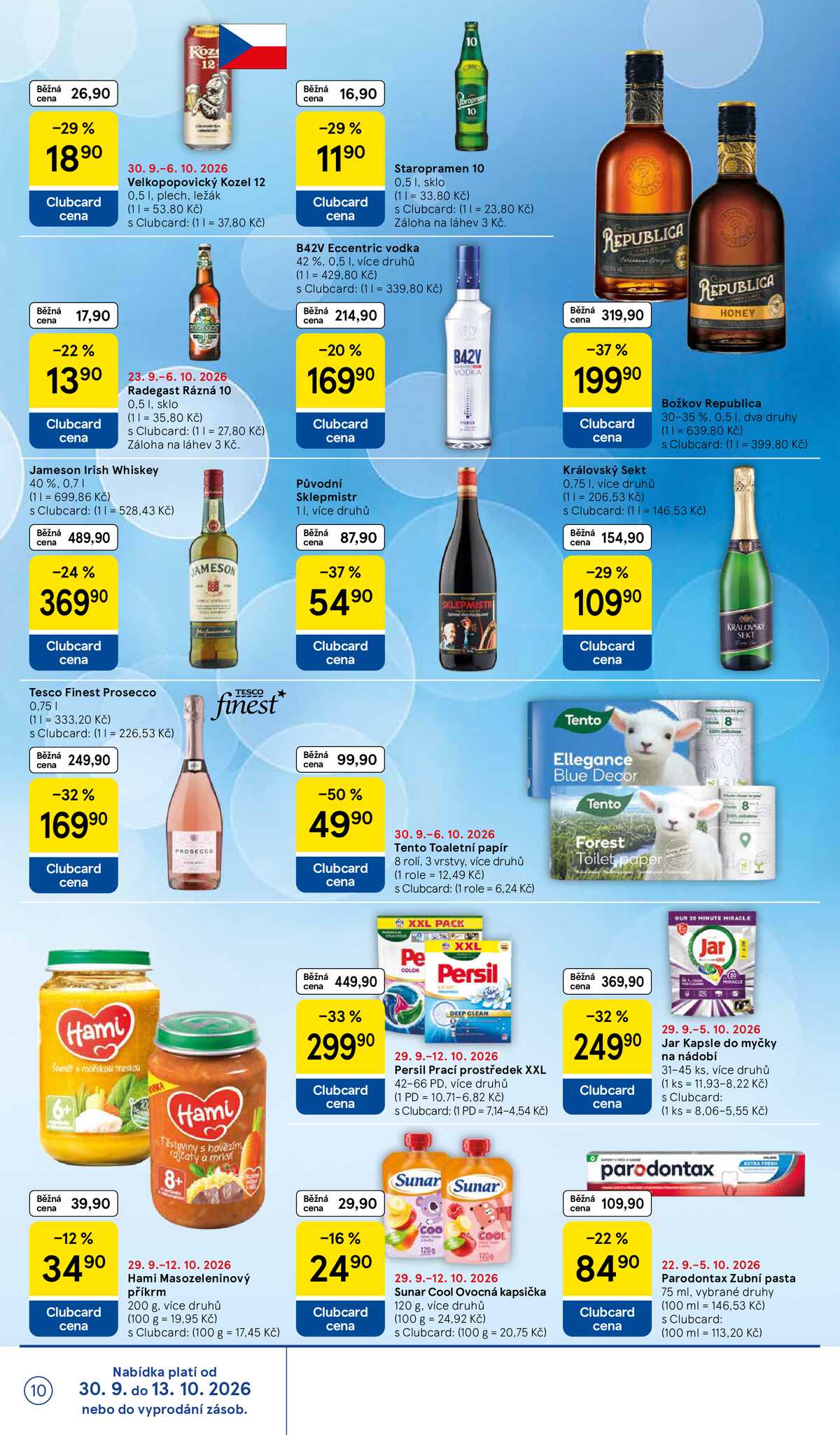 Tesco hypermarkety od 30.9. do 6.10.2026 strana 10