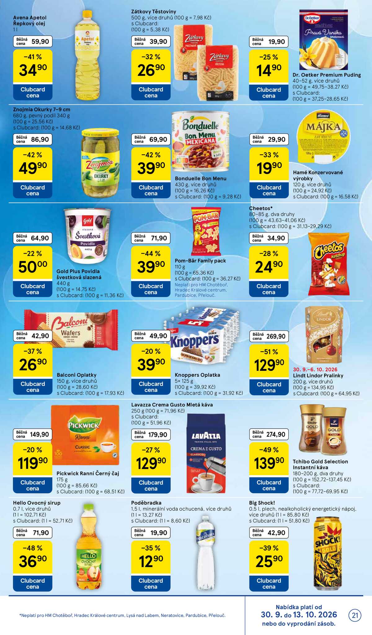 Tesco hypermarkety od 30.9. do 6.10.2026 strana 21