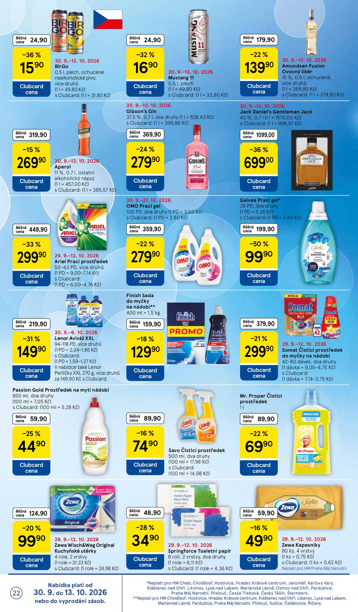 Tesco hypermarkety od 30.9. do 6.10.2026 strana 22