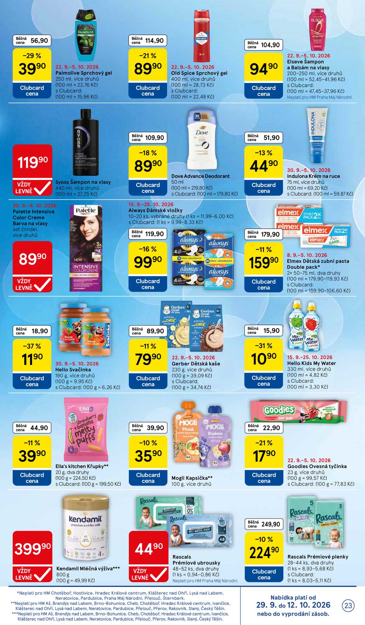 Tesco hypermarkety od 30.9. do 6.10.2026 strana 23