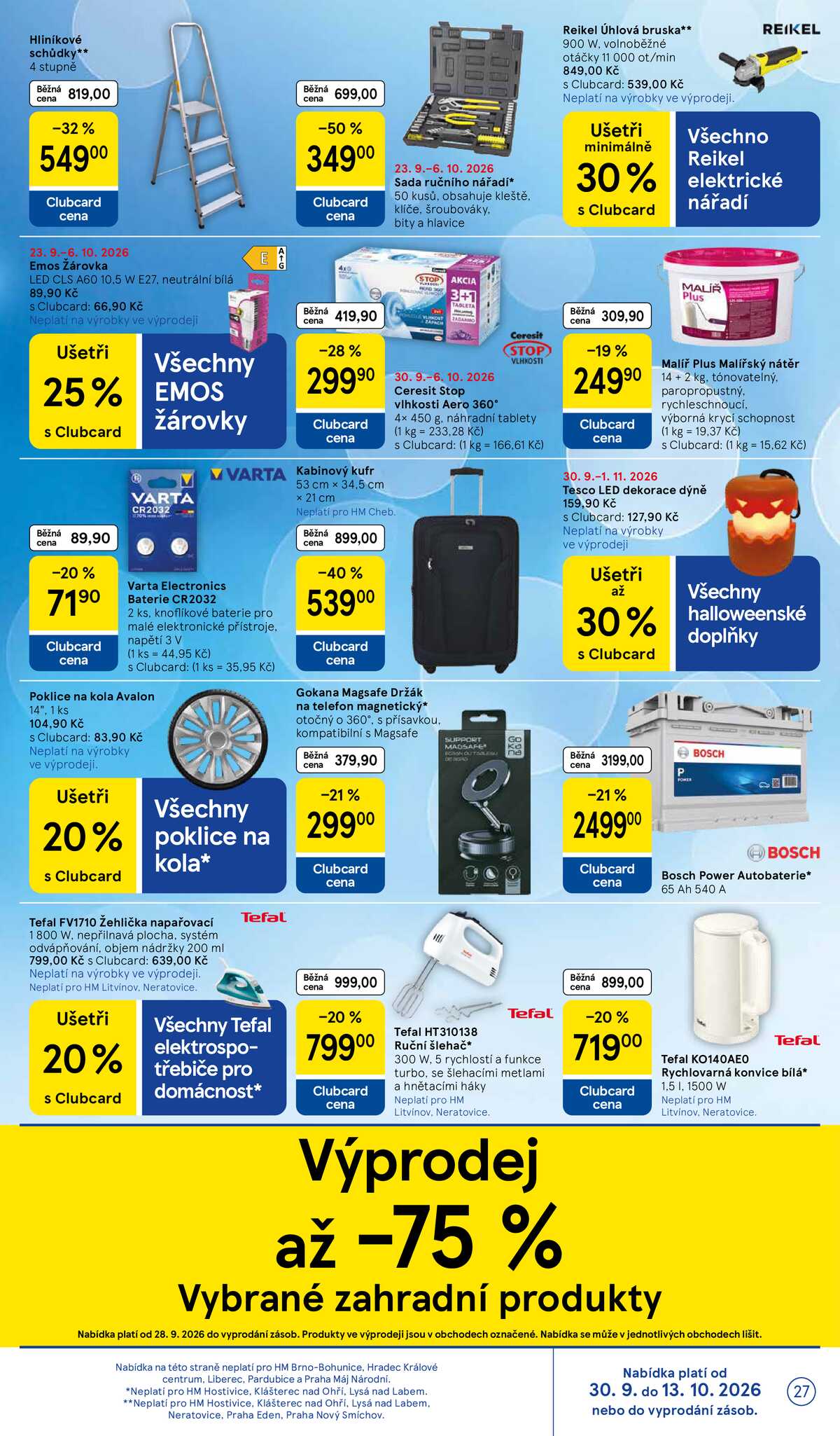 Tesco hypermarkety od 30.9. do 6.10.2026 strana 27