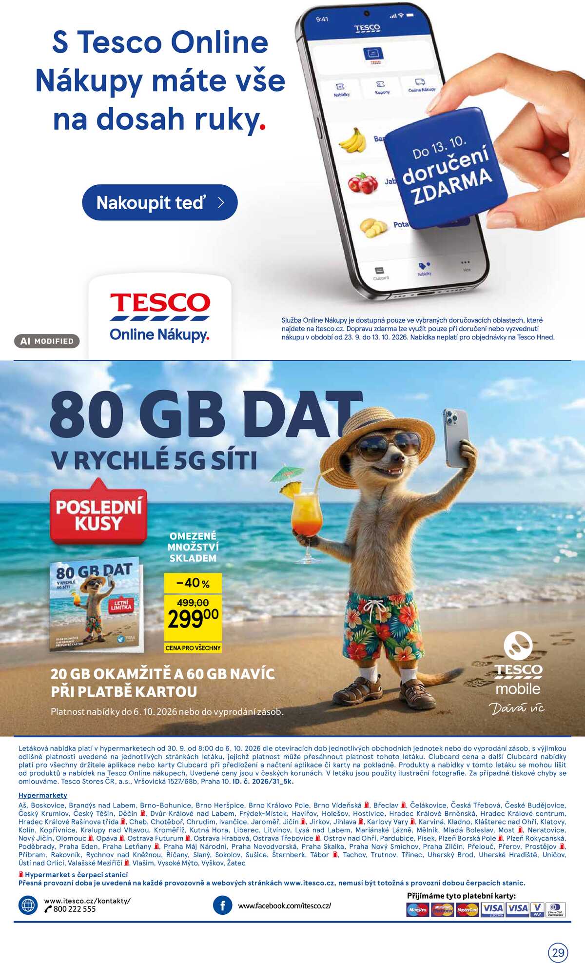 Tesco hypermarkety od 30.9. do 6.10.2026 strana 29