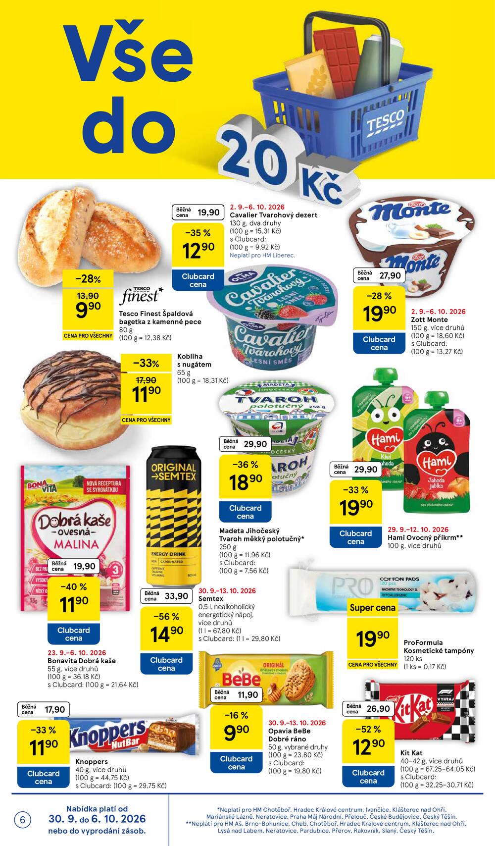 Tesco hypermarkety od 30.9. do 6.10.2026