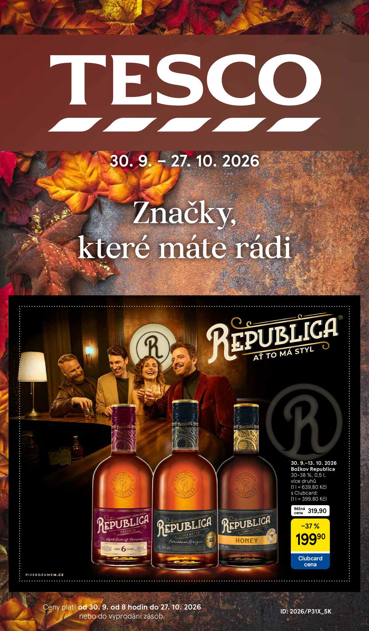 Tesco hypermarkety katalog Podzim od 30.9. do 27.10.2026 strana 1