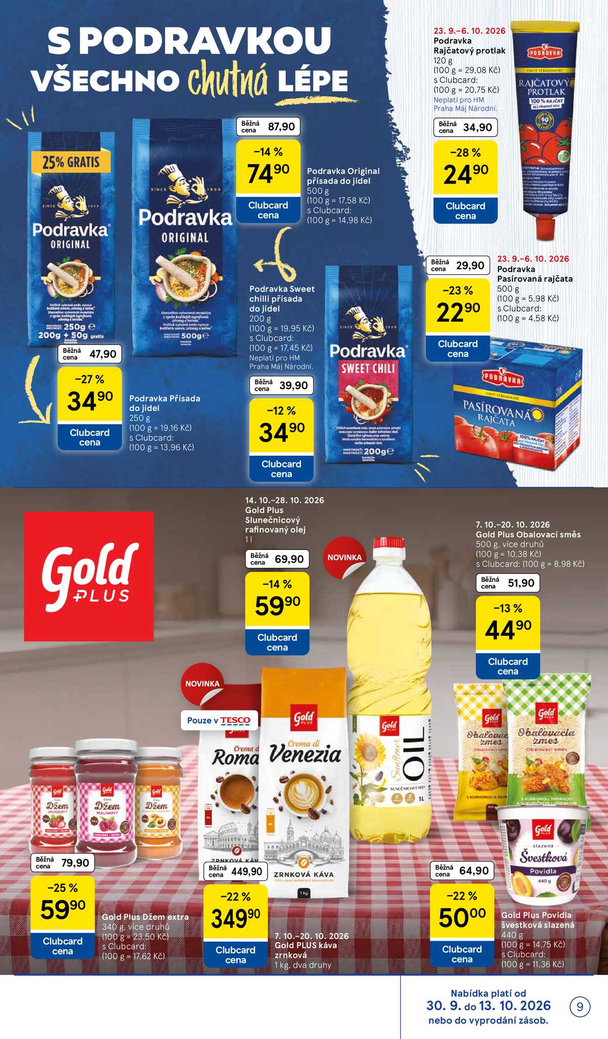 Tesco hypermarkety katalog Podzim od 30.9. do 27.10.2026 strana 9