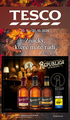 Tesco hypermarkety katalog Podzim od 30.9. do 27.10.2026