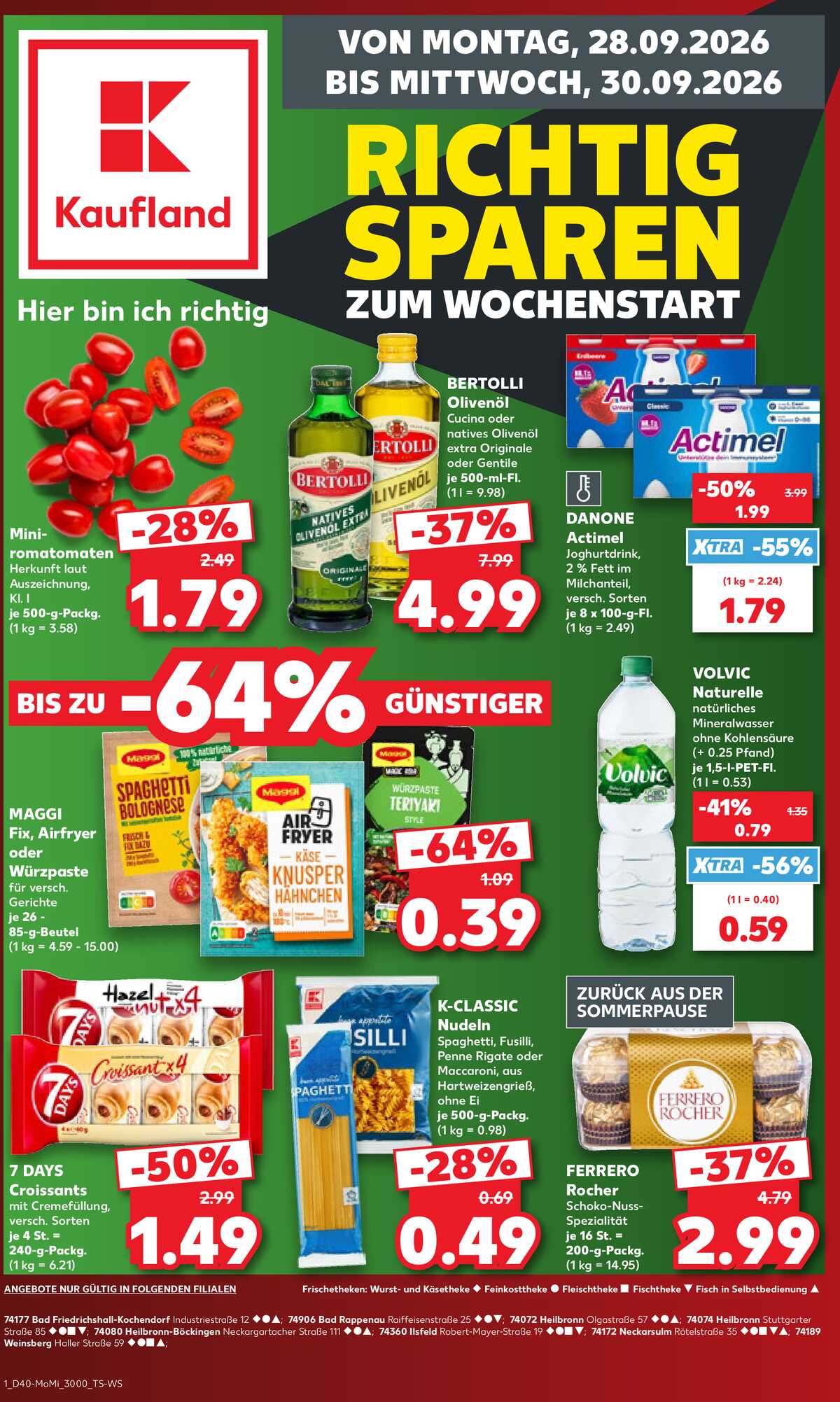 Leták Kaufland Německo 28.9.-30.9.2026 strana 1