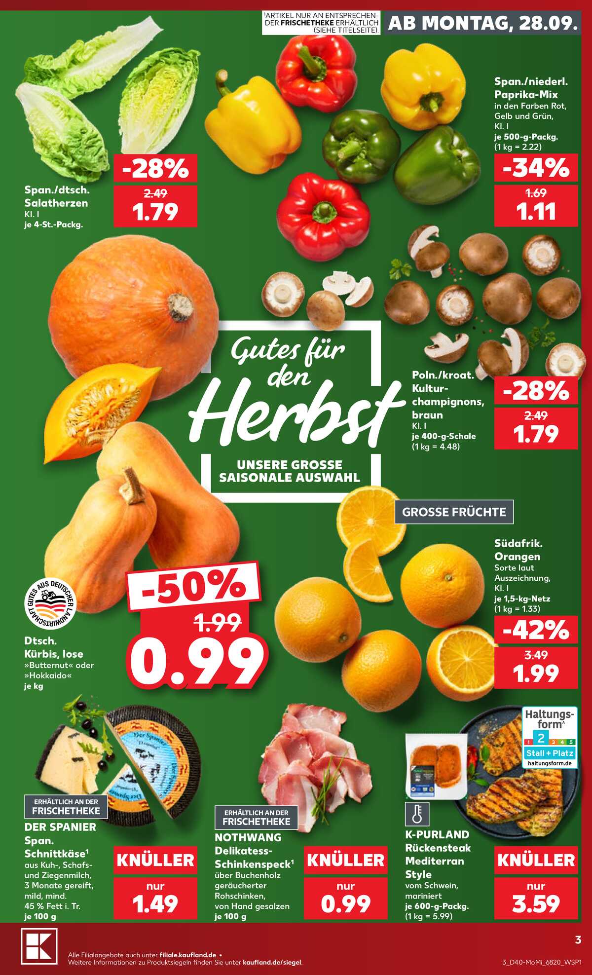 Leták Kaufland Německo 28.9.-30.9.2026 strana 3