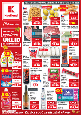 Leták Kaufland 30.9. - 6.10. - Kaufland - Beroun