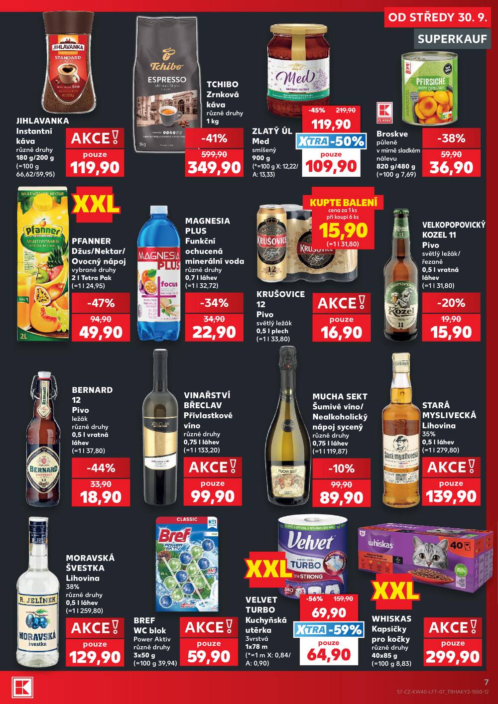 Kaufland 30.9. - 6.10. - Kaufland - Benešov