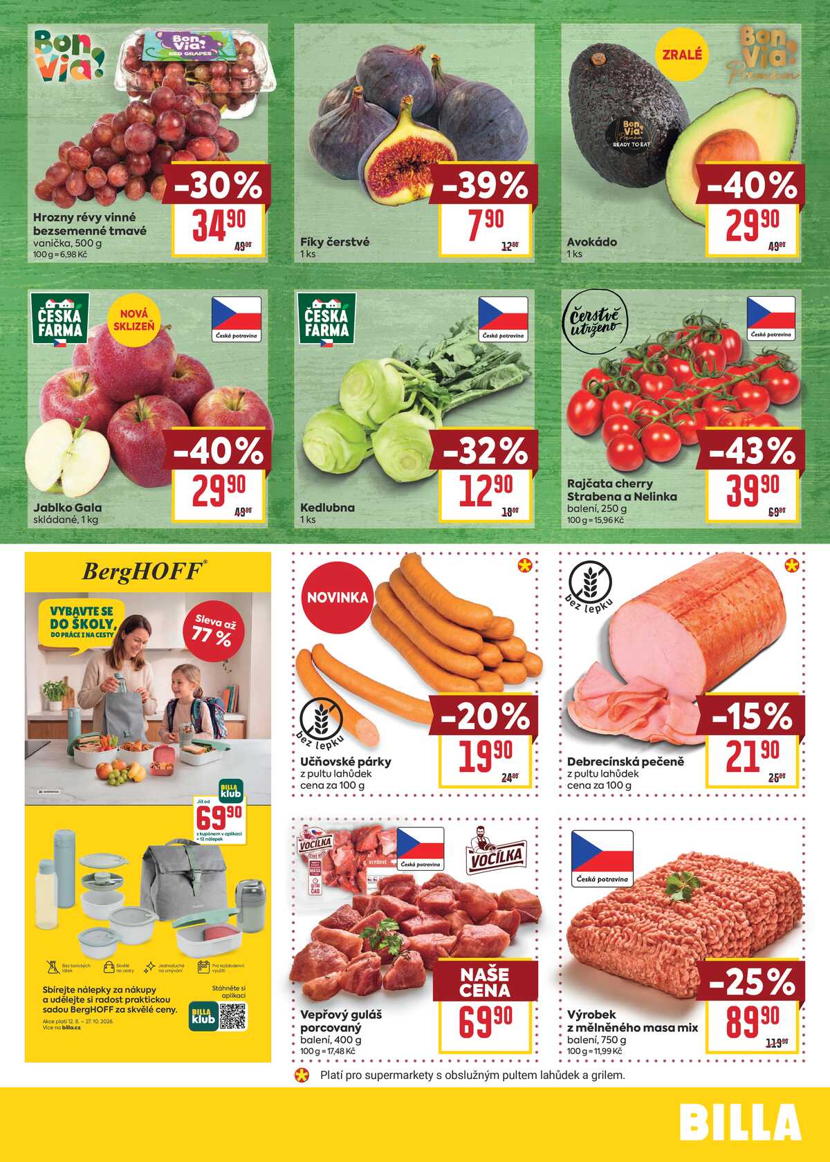 BILLA malý leták od 30.9. do 6.10.2026 strana 3