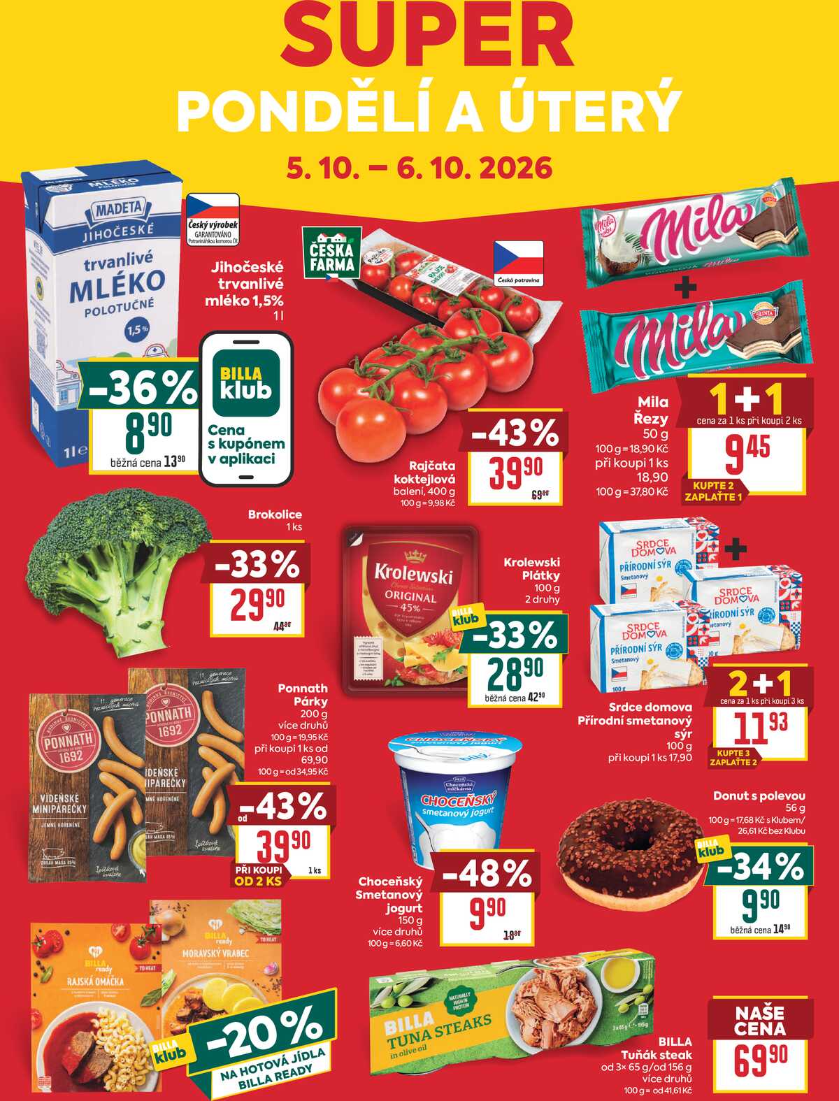 BILLA malý leták od 30.9. do 6.10.2026 strana 8