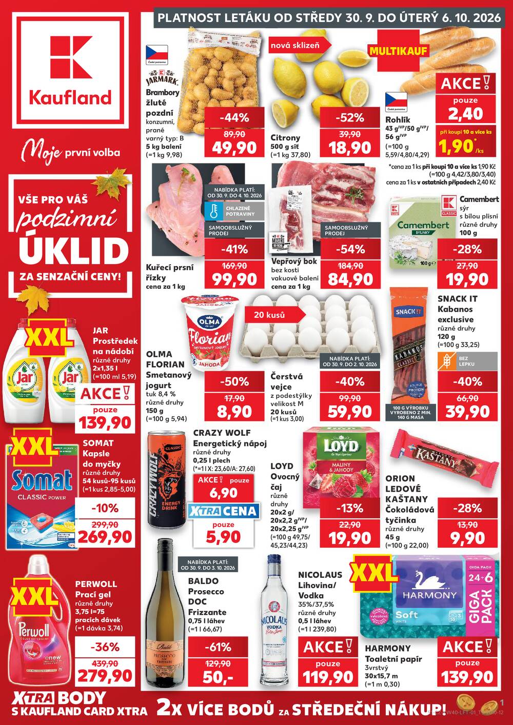 Kaufland 30.9. - 6.10. - Kaufland - Prostějov (Okružní ulice)