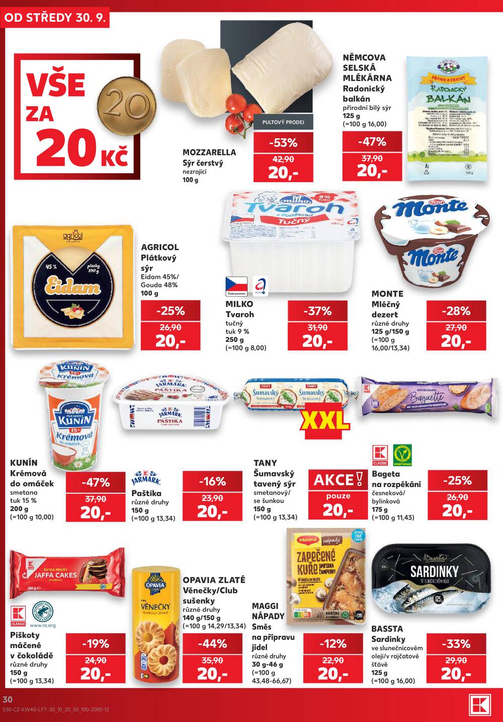 Kaufland 30.9. - 6.10. - Kaufland - Pardubice (S. K. Neumanna)
