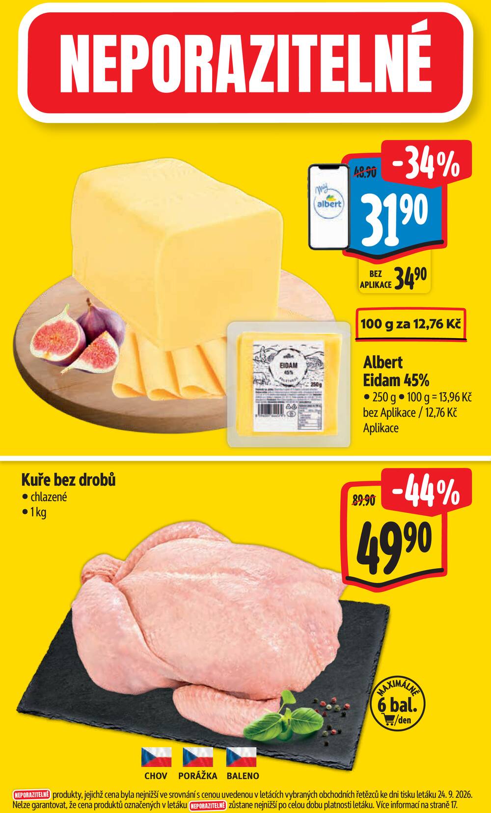 Leták Albert - Albert Supermarket Jihomoravský od 30.9. do 6.10.2026 - strana 2