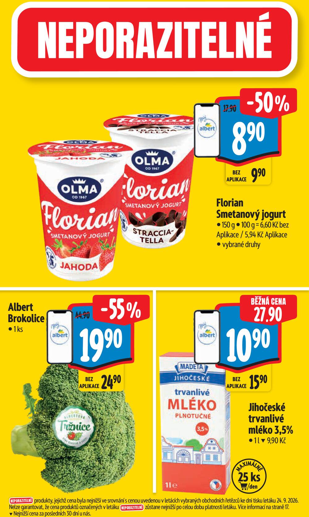 Leták Albert - Albert Supermarket Jihomoravský od 30.9. do 6.10.2026 - strana 3 Leták Albert - Albert Supermarket Jihomoravský od 30.9. do 6.10.2026 - strana 3