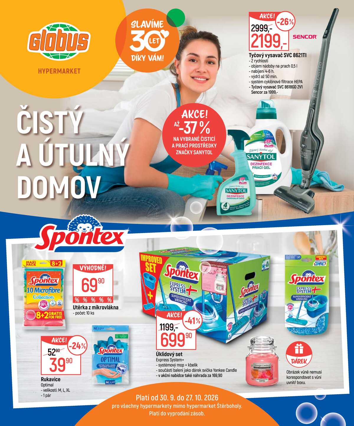 Akční leták Globus 30.9. - 27.10.2026 - Globus České Budějovice strana 1