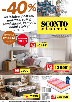 SCONTO nábytek letáky
