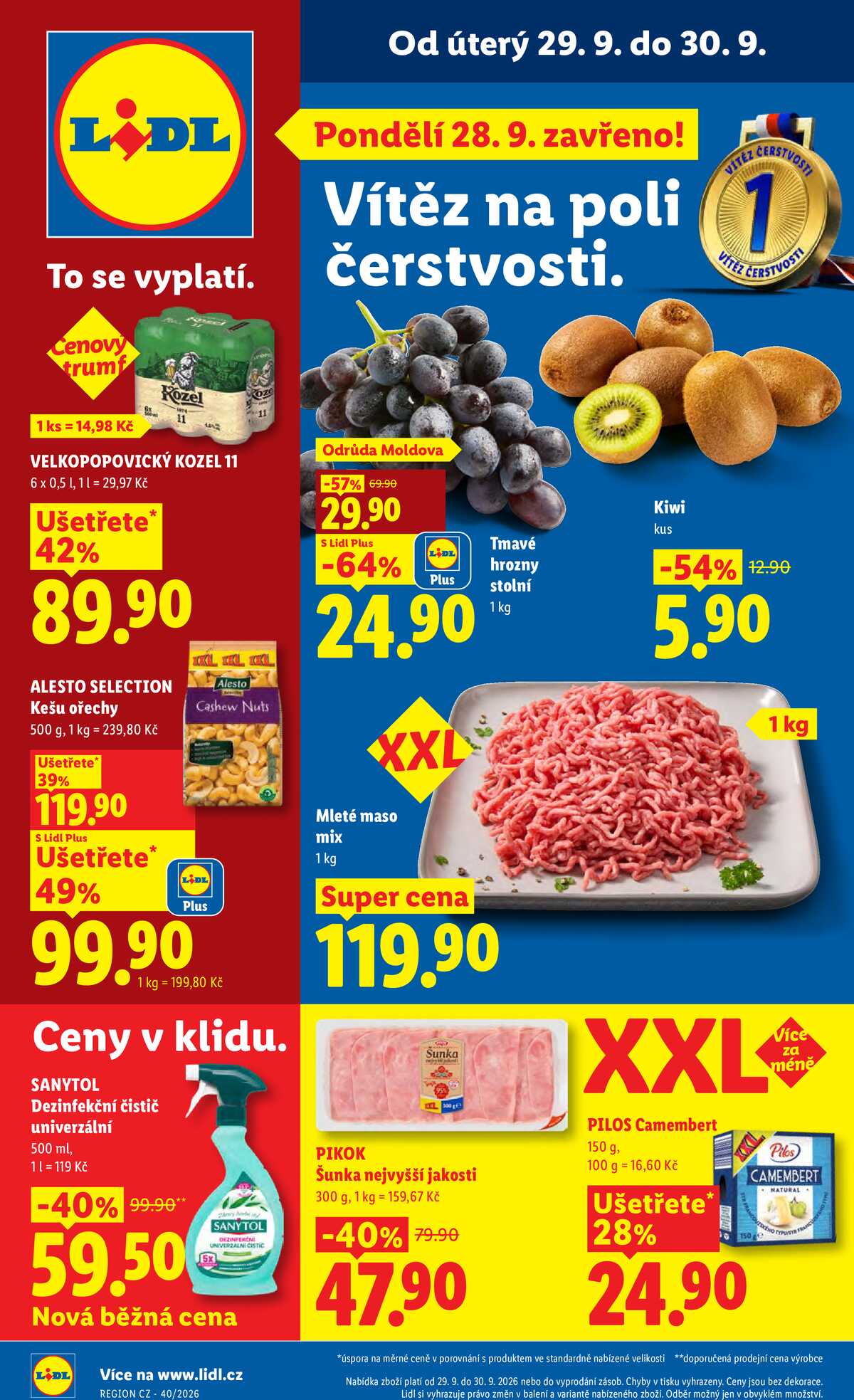 Lidl od 29.9. do 30.9.2026 strana 1