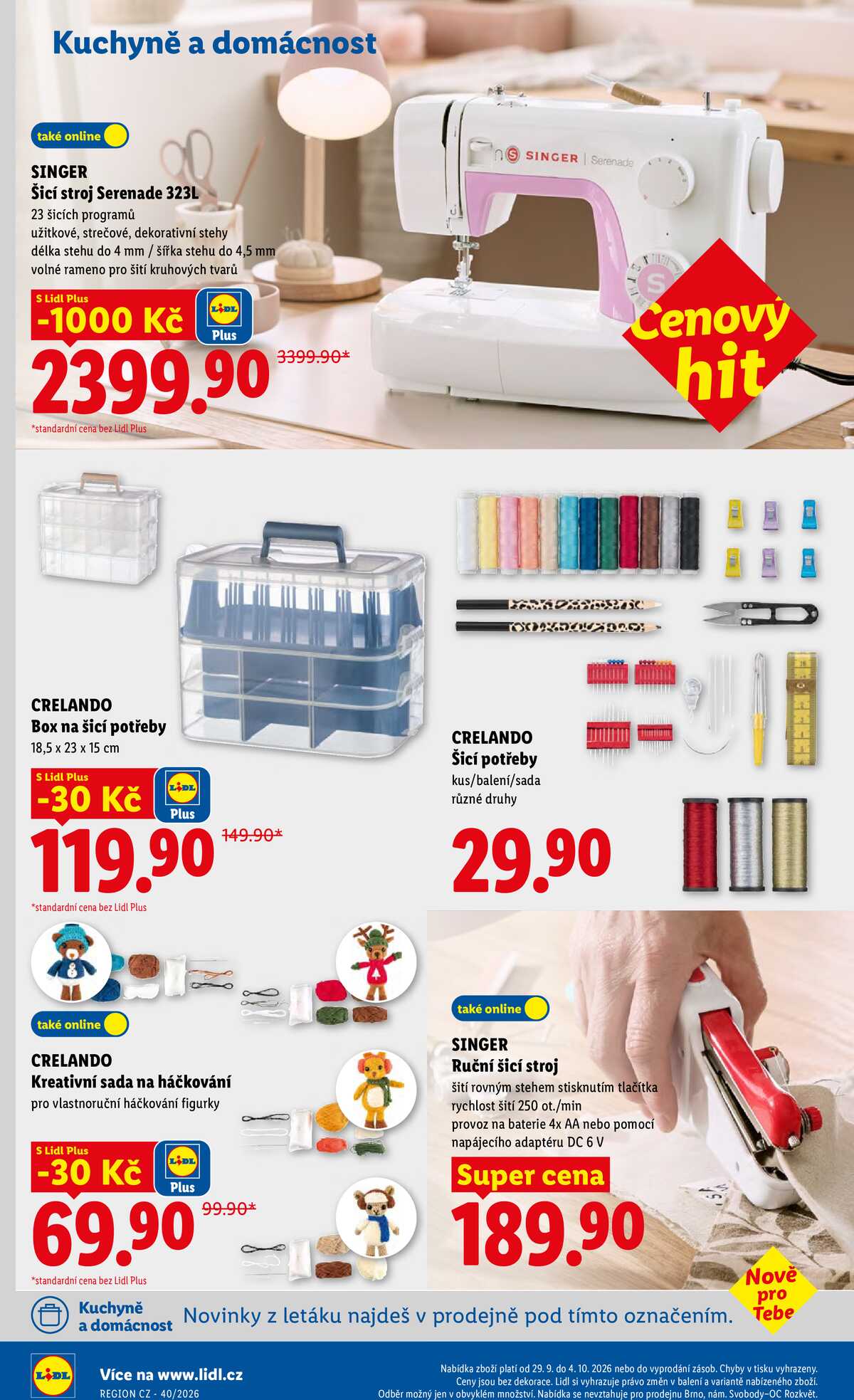 Lidl Spotřební zboží 29.9. - 4.10. strana 9