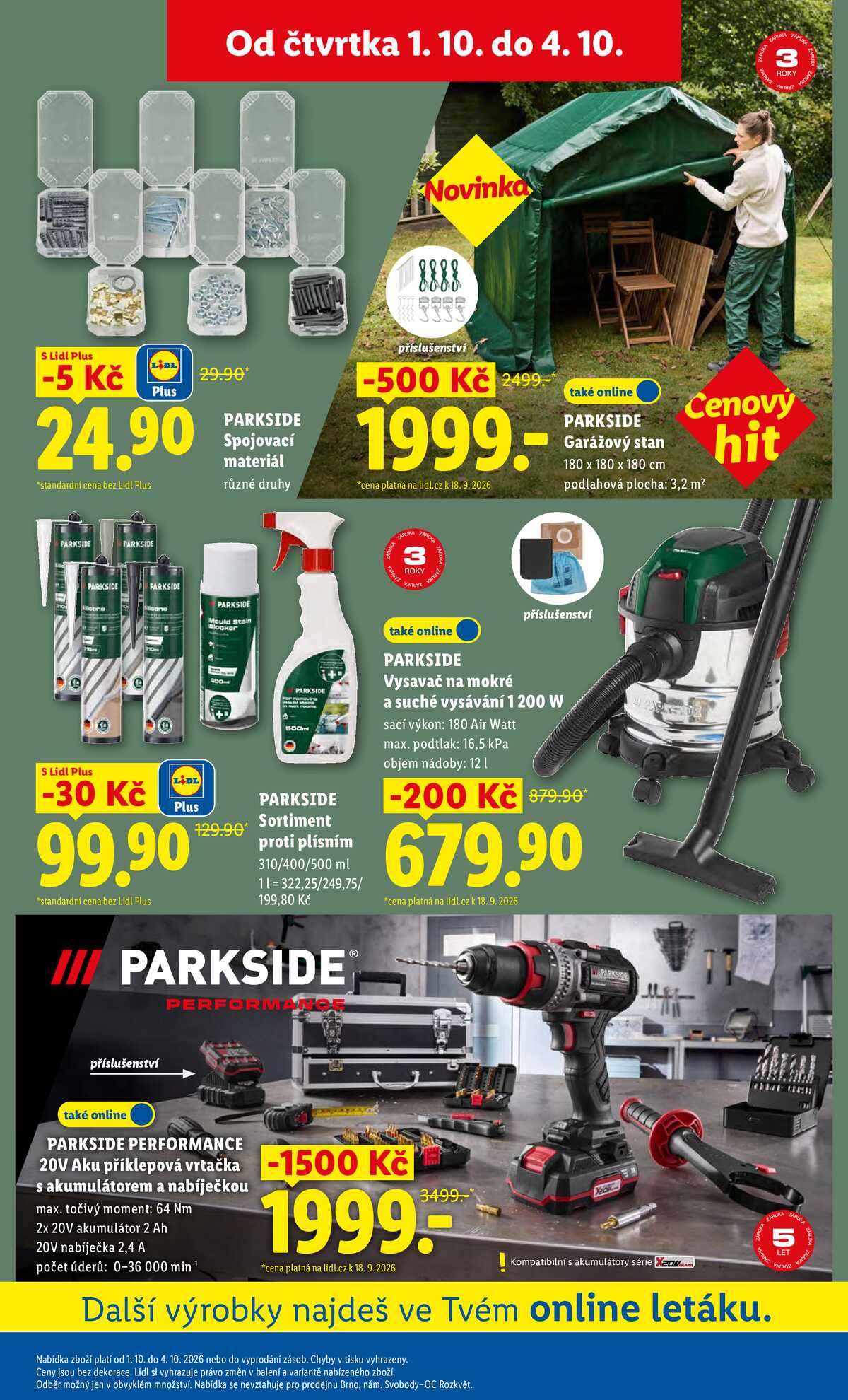 Lidl Spotřební zboží 29.9. - 4.10. strana 16