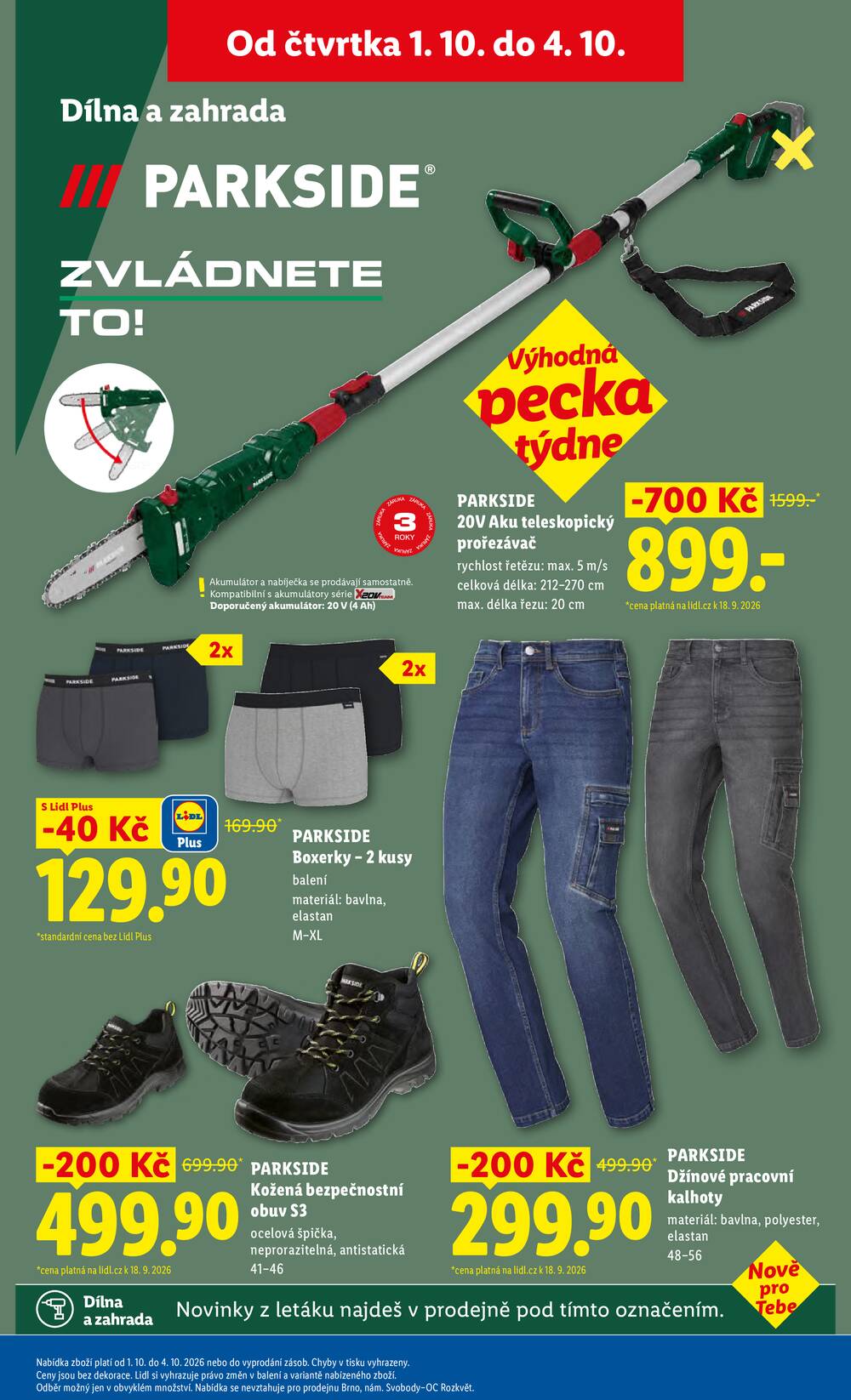 Lidl Spotřební zboží 29.9. - 4.10.