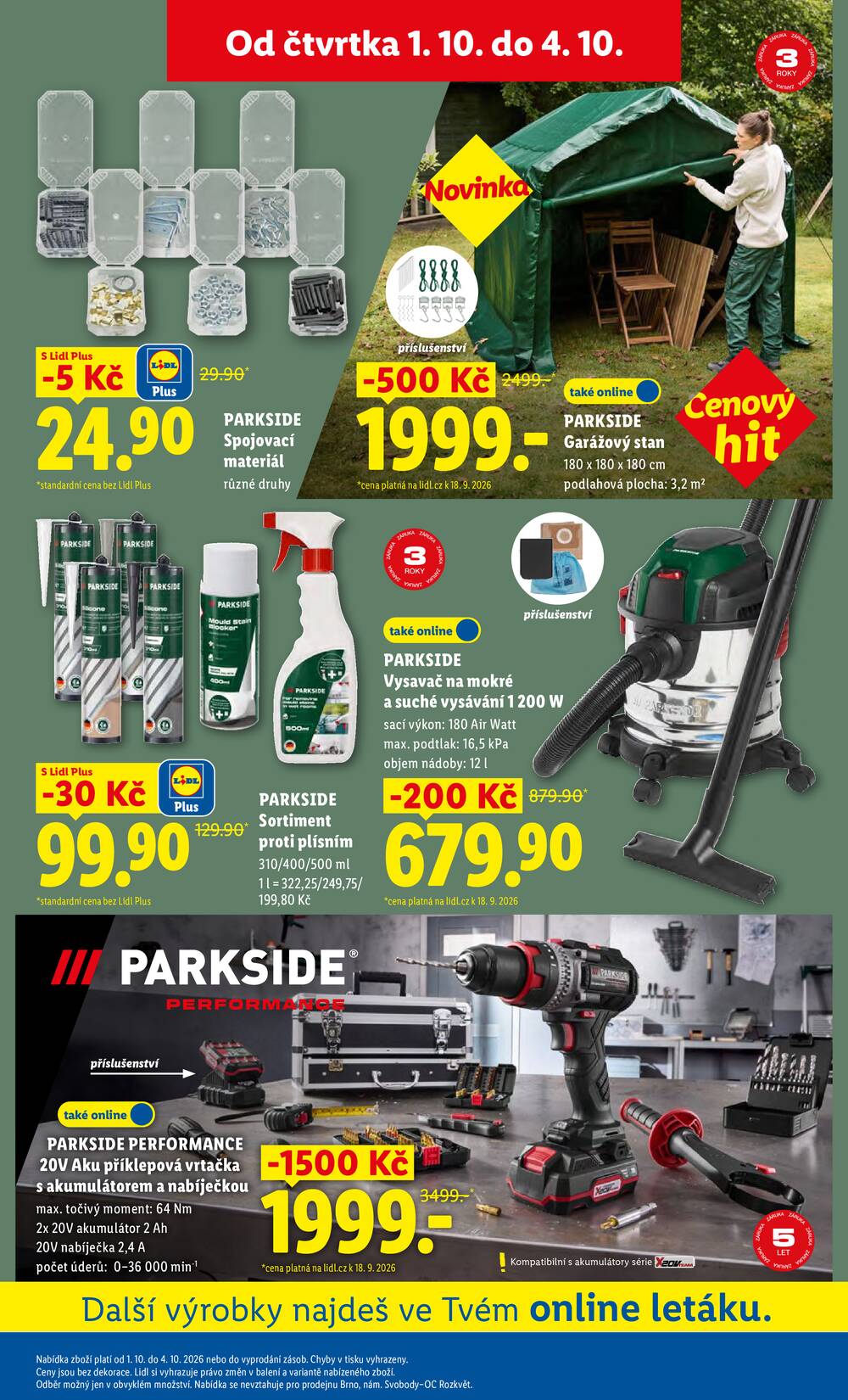 Lidl Spotřební zboží 29.9. - 4.10.