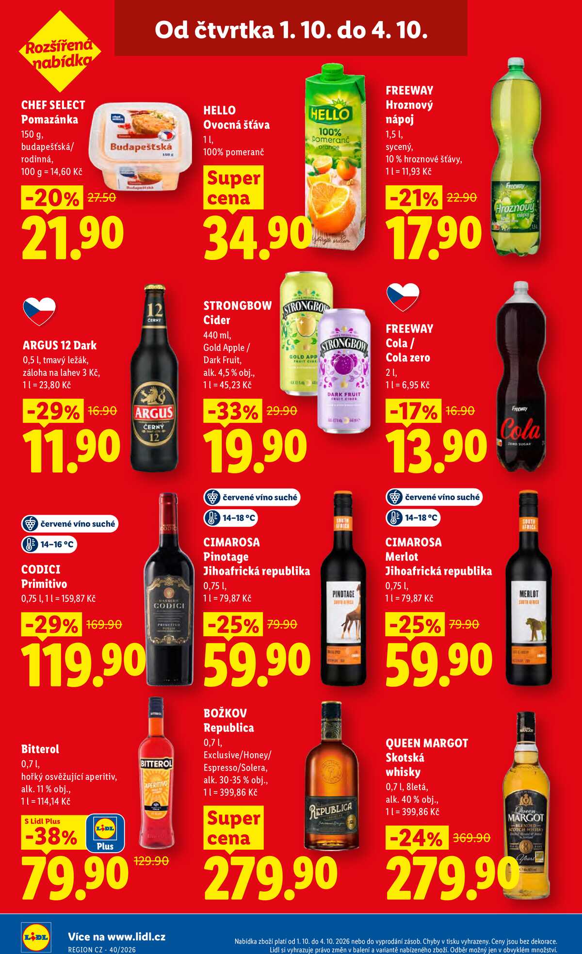 Lidl Čtvrtek od 1.10. do 4.10.2026 strana 32