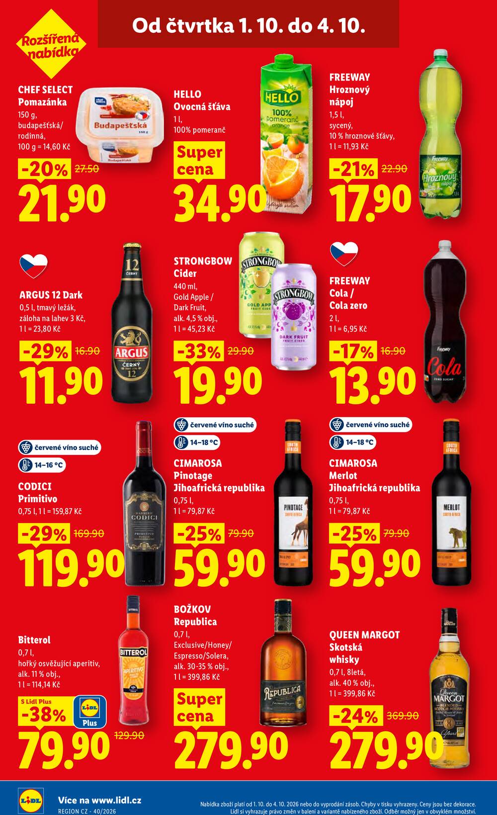 Leták Lidl - Lidl Čtvrtek od 1.10. do 4.10.2026 - strana 32 Leták Lidl - Lidl Čtvrtek od 1.10. do 4.10.2026 - strana 32