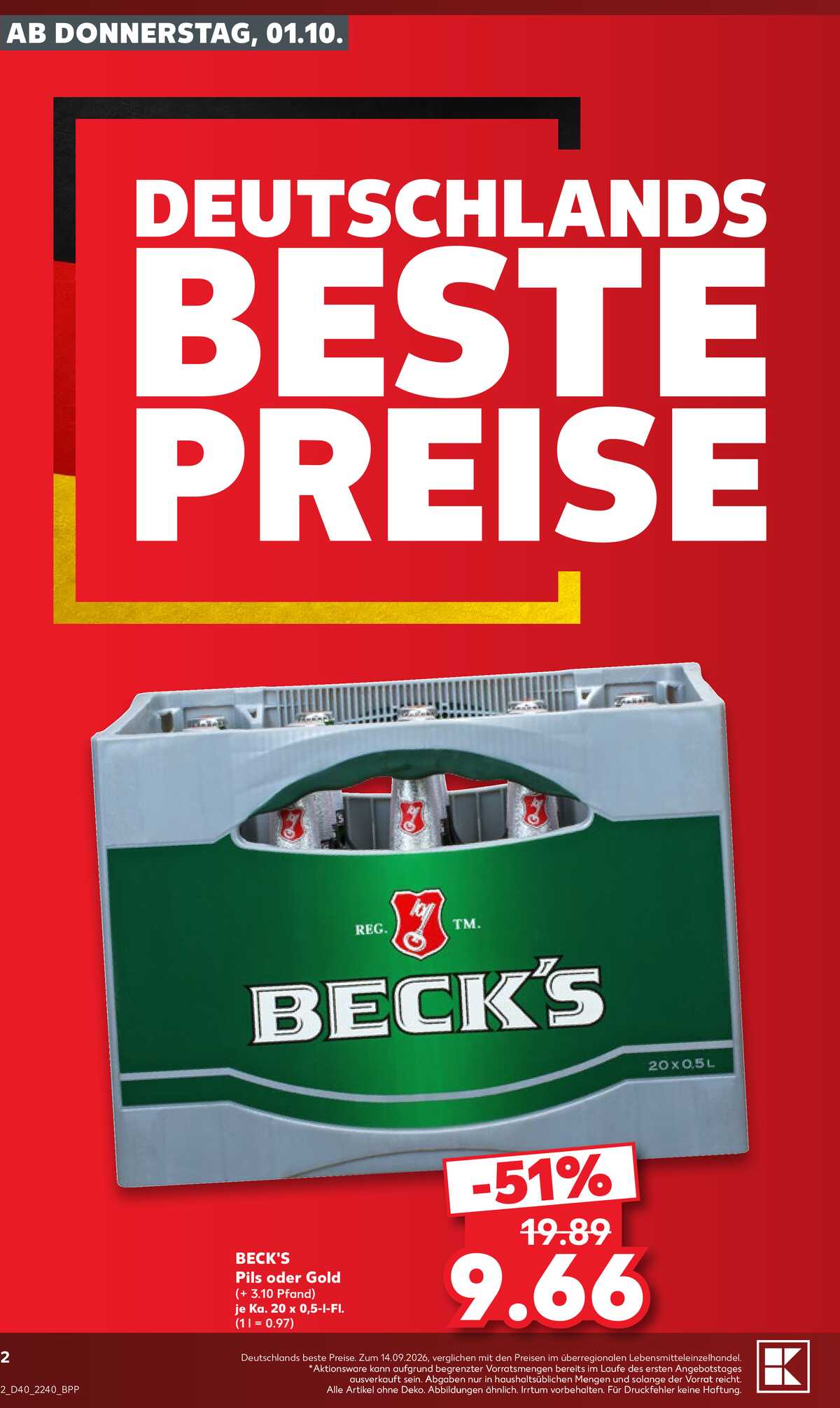 Leták Kaufland Německo 1.10.-7.10.2026 strana 2