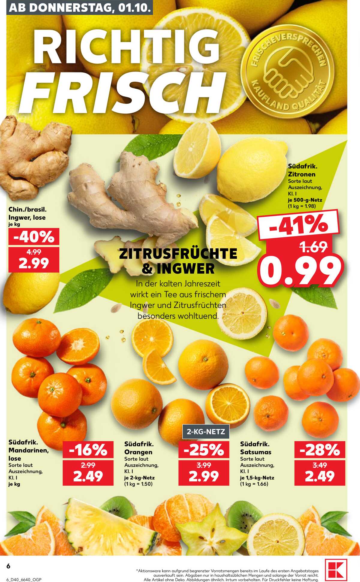 Leták Kaufland Německo 1.10.-7.10.2026 strana 6