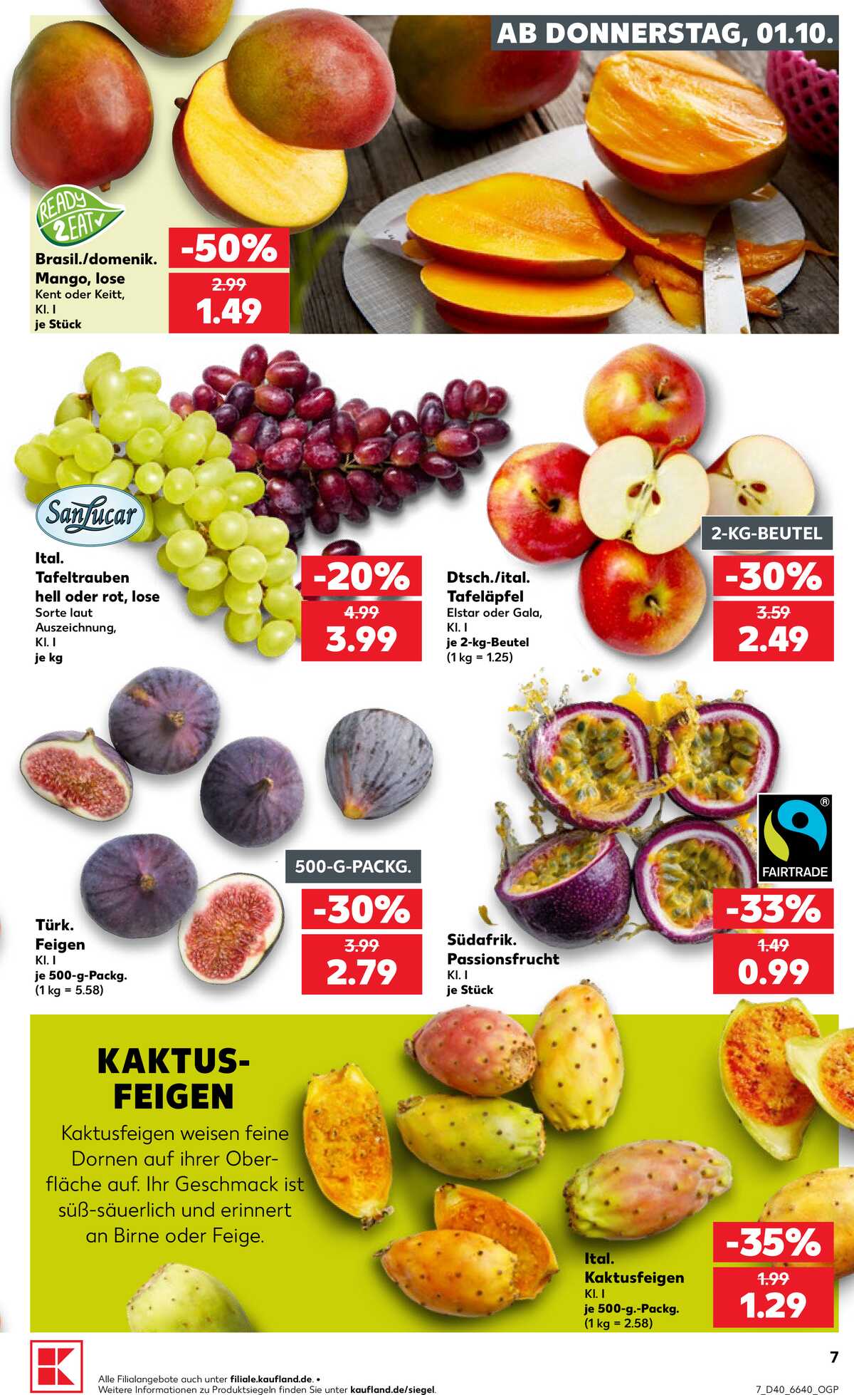 Leták Kaufland Německo 1.10.-7.10.2026 strana 7