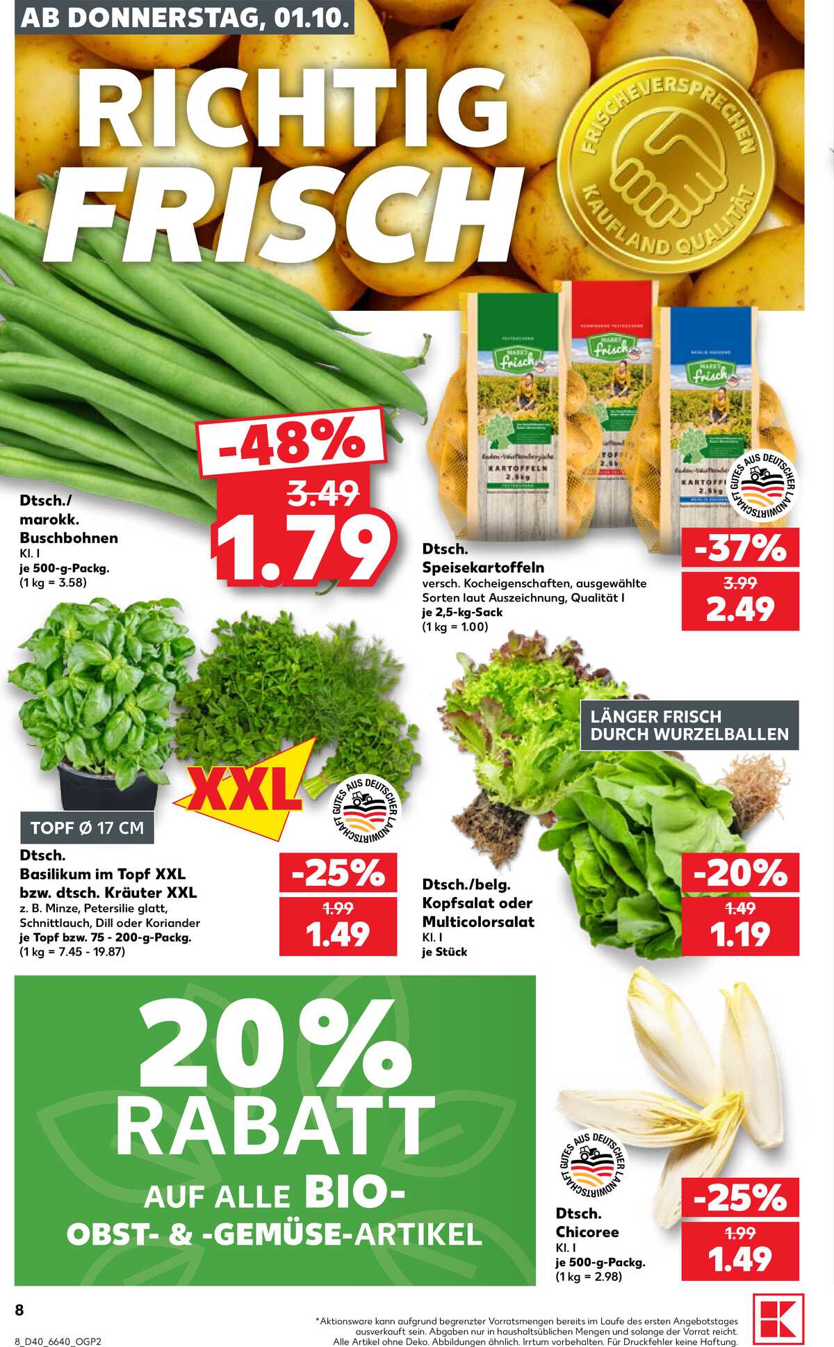 Leták Kaufland Německo 1.10.-7.10.2026 strana 8