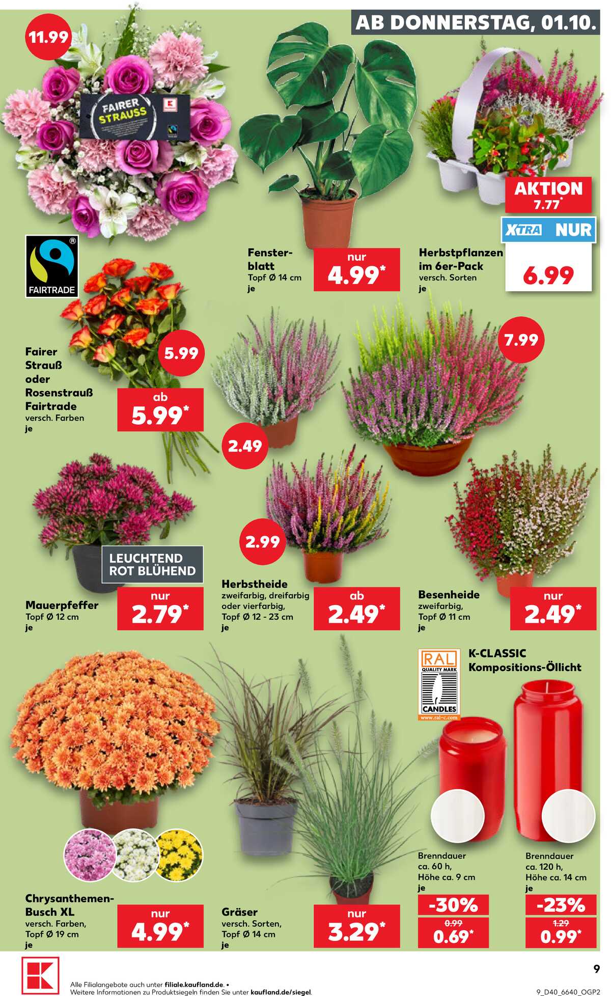 Leták Kaufland Německo 1.10.-7.10.2026 strana 9