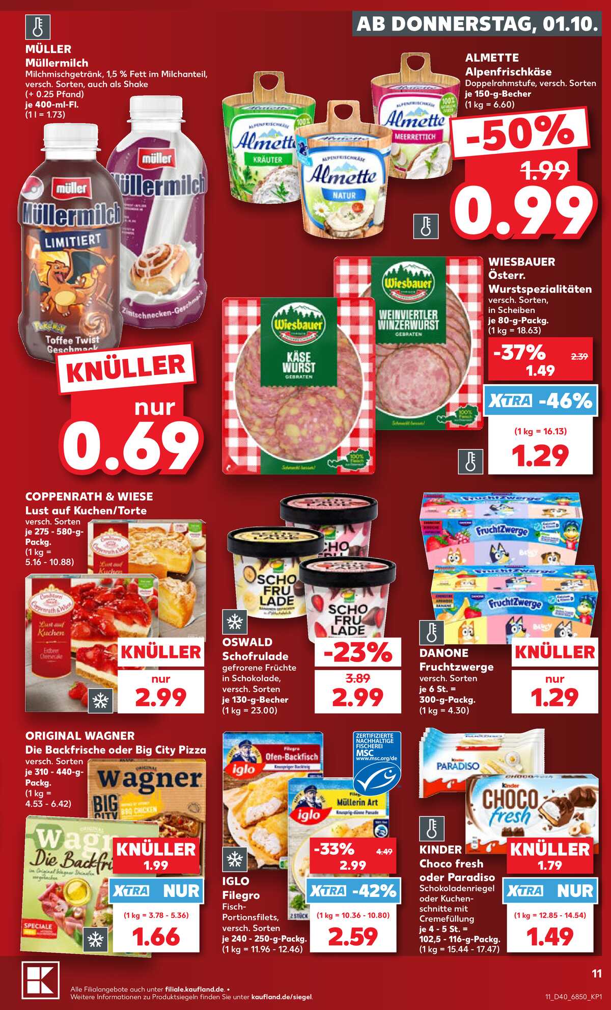 Leták Kaufland Německo 1.10.-7.10.2026 strana 11