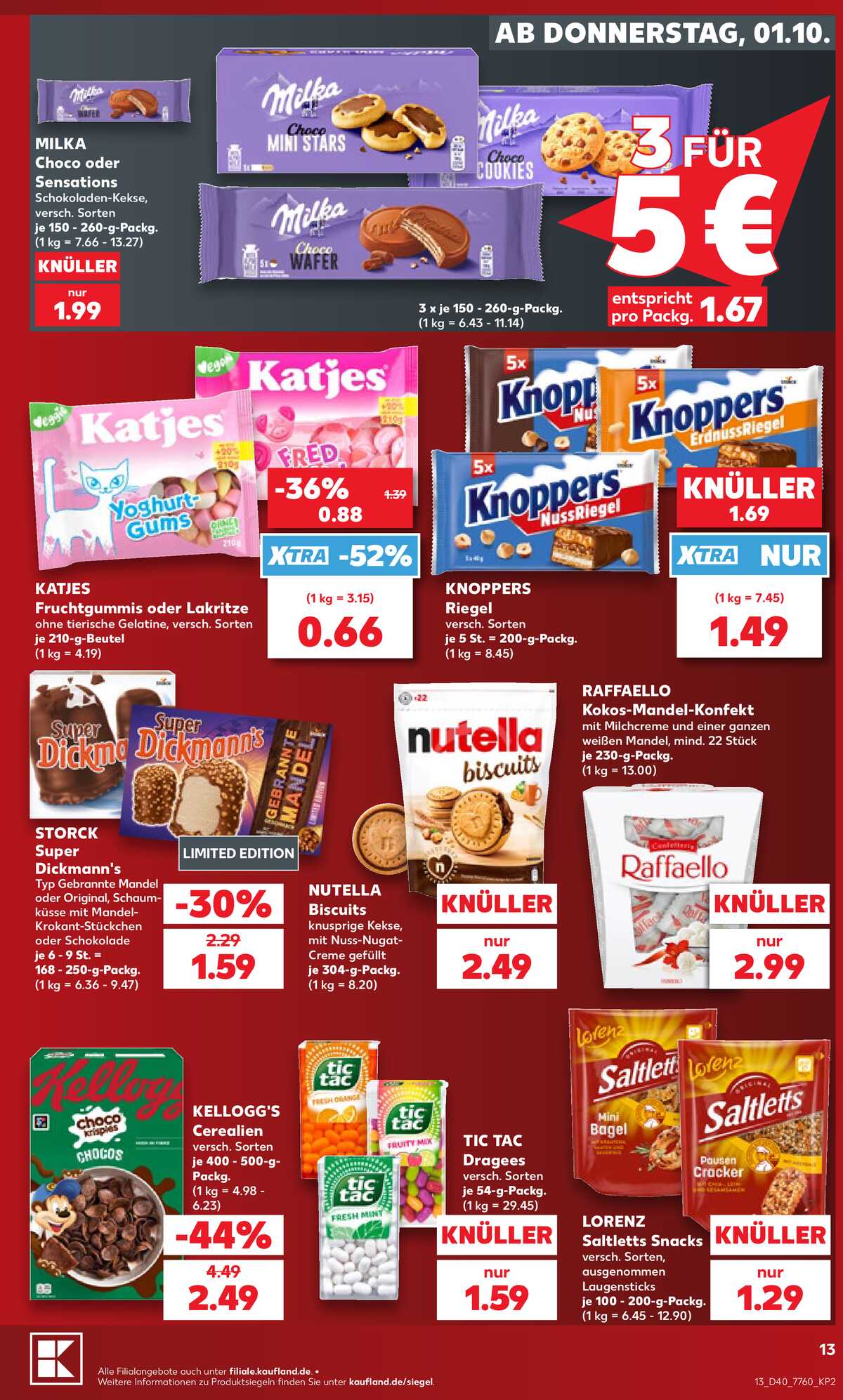Leták Kaufland Německo 1.10.-7.10.2026 strana 13