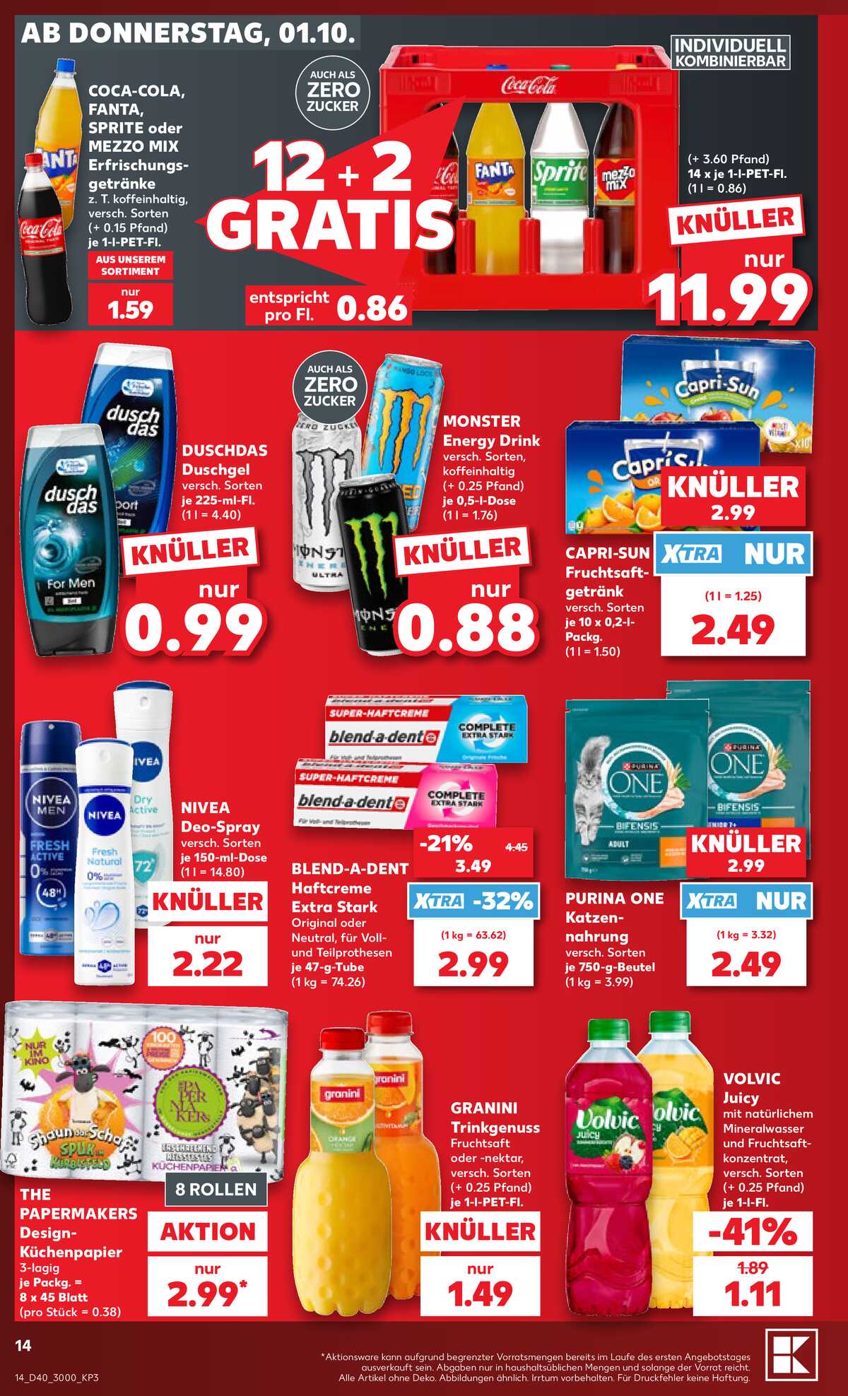 Leták Kaufland Německo 1.10.-7.10.2026 strana 14