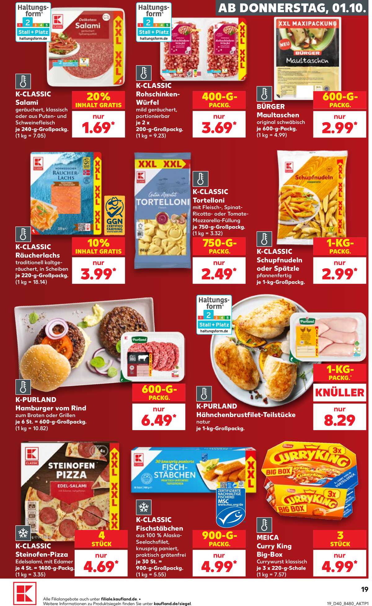 Leták Kaufland Německo 1.10.-7.10.2026 strana 19