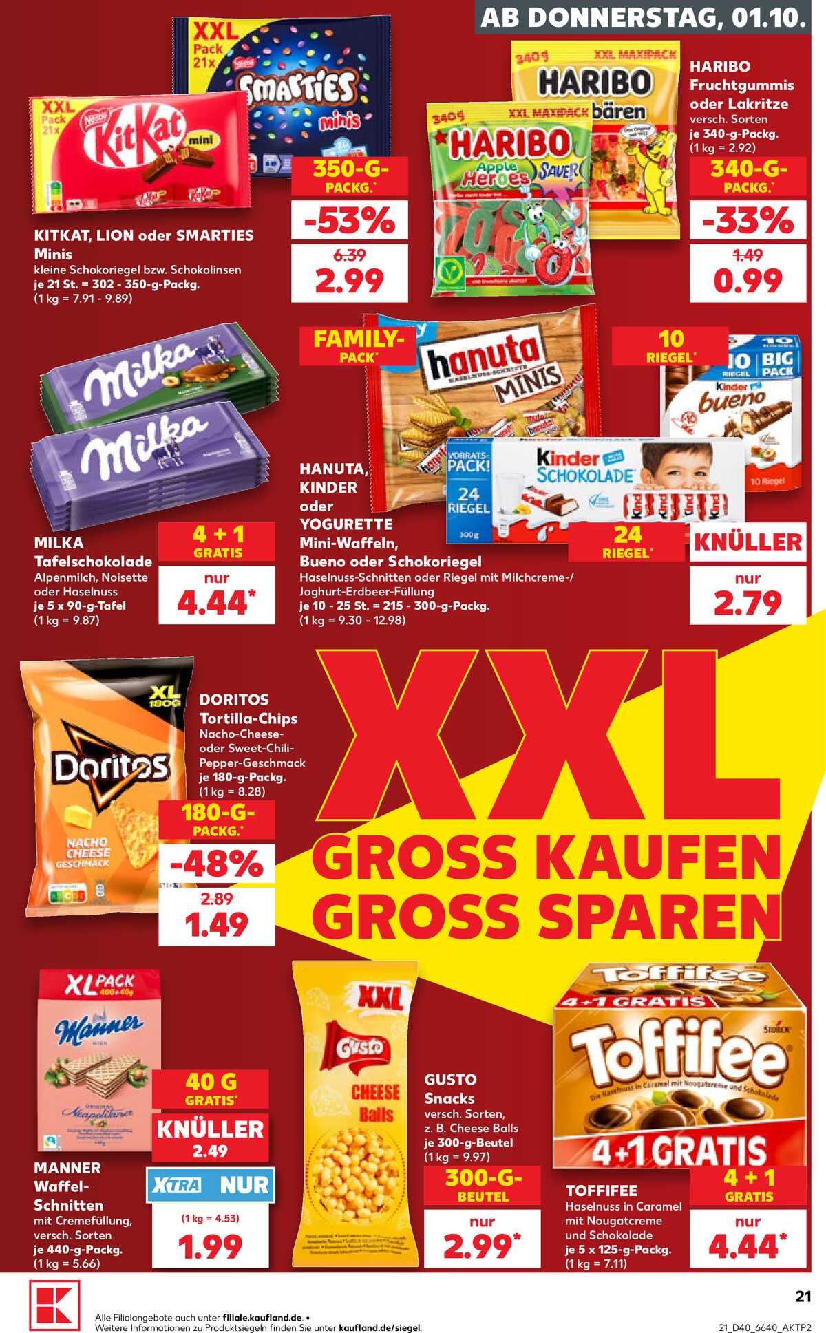 Leták Kaufland Německo 1.10.-7.10.2026 strana 21