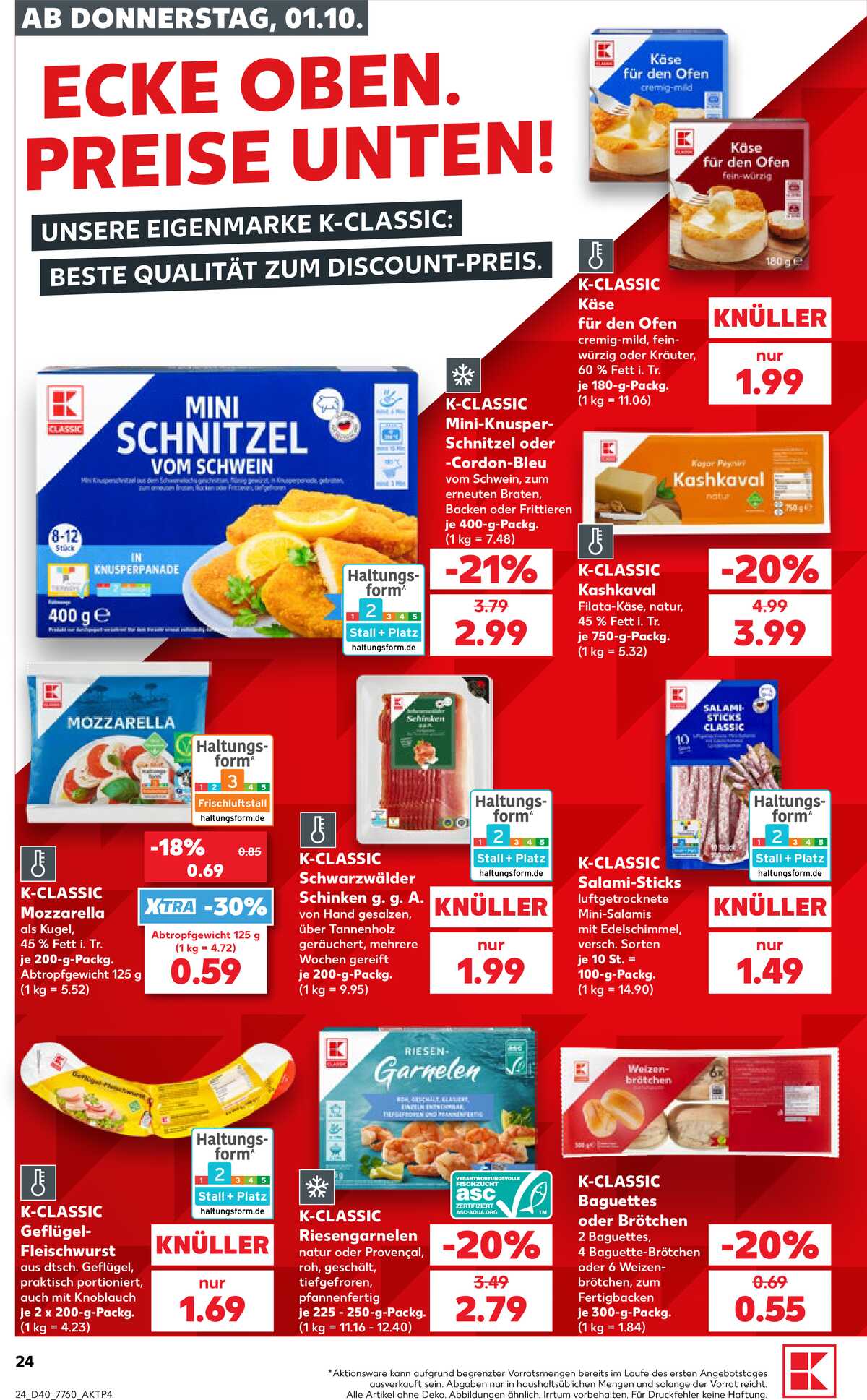 Leták Kaufland Německo 1.10.-7.10.2026 strana 24
