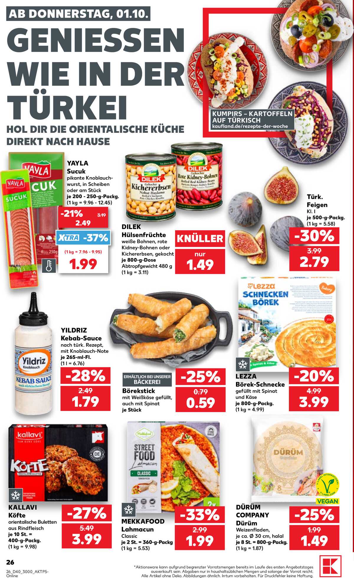 Leták Kaufland Německo 1.10.-7.10.2026 strana 26