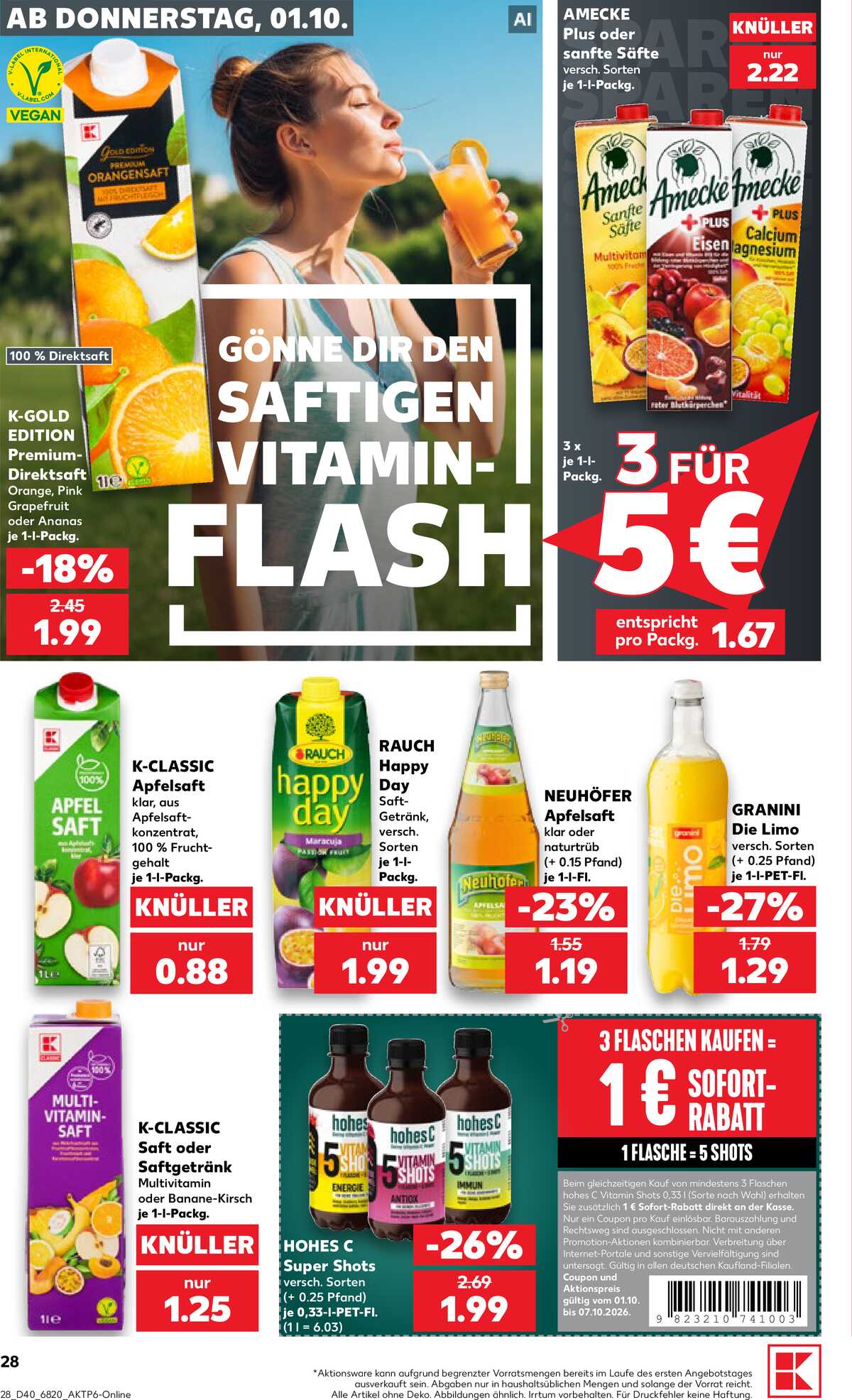 Leták Kaufland Německo 1.10.-7.10.2026 strana 28