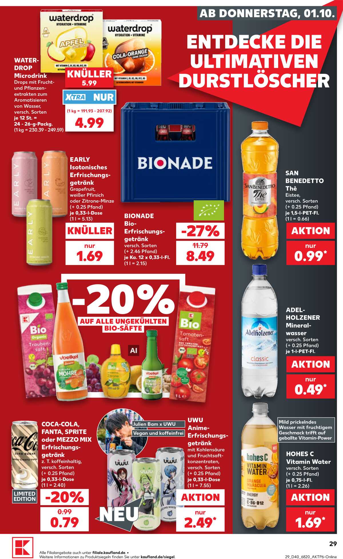 Leták Kaufland Německo 1.10.-7.10.2026 strana 29