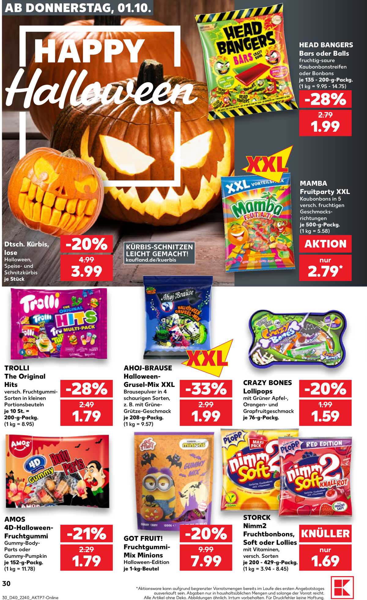 Leták Kaufland Německo 1.10.-7.10.2026 strana 30